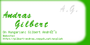 andras gilbert business card